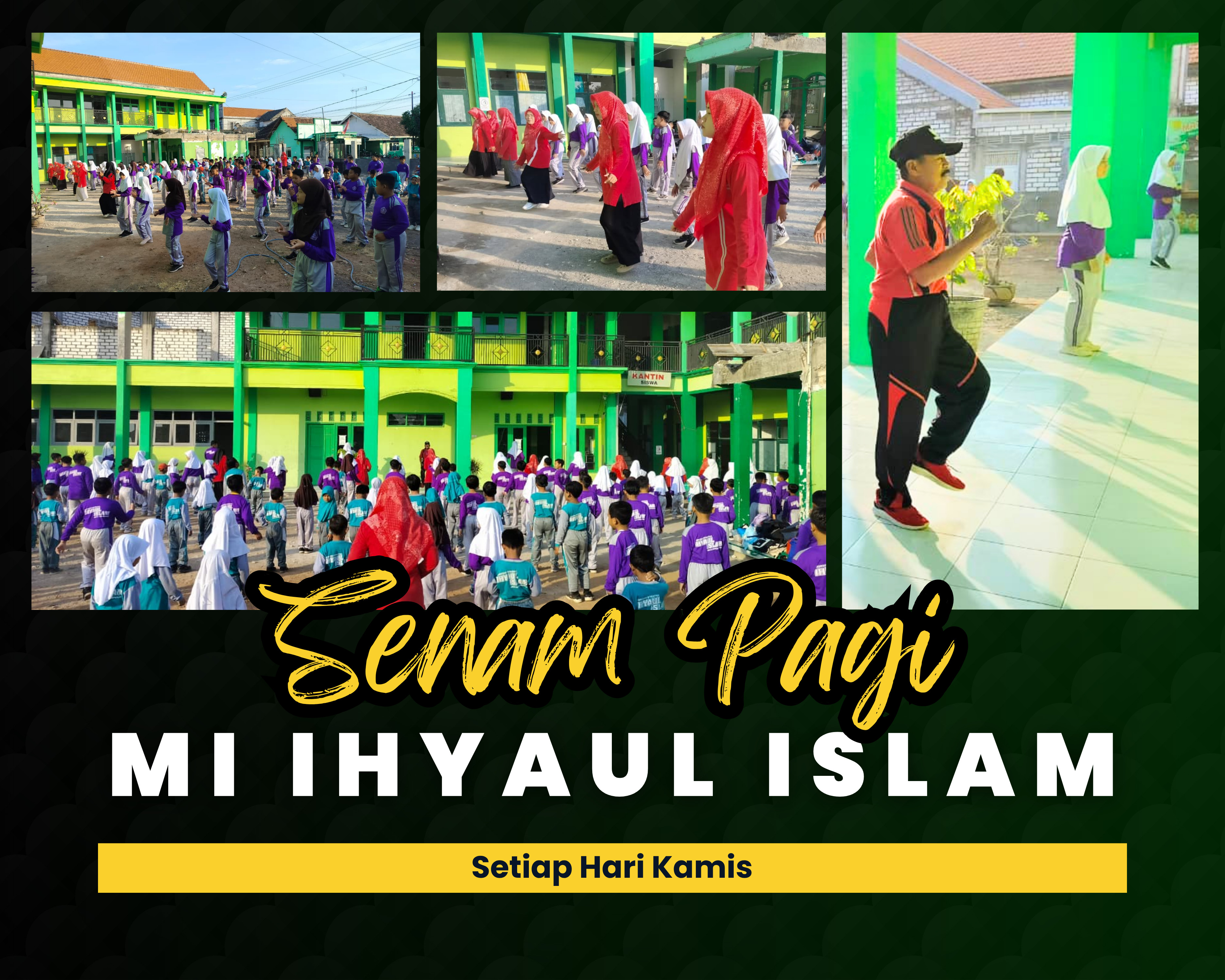 Semangat Sehat dan Ceria, MI Ihyaul Islam Gelar Senam Bersama Setiap Kamis Pagi